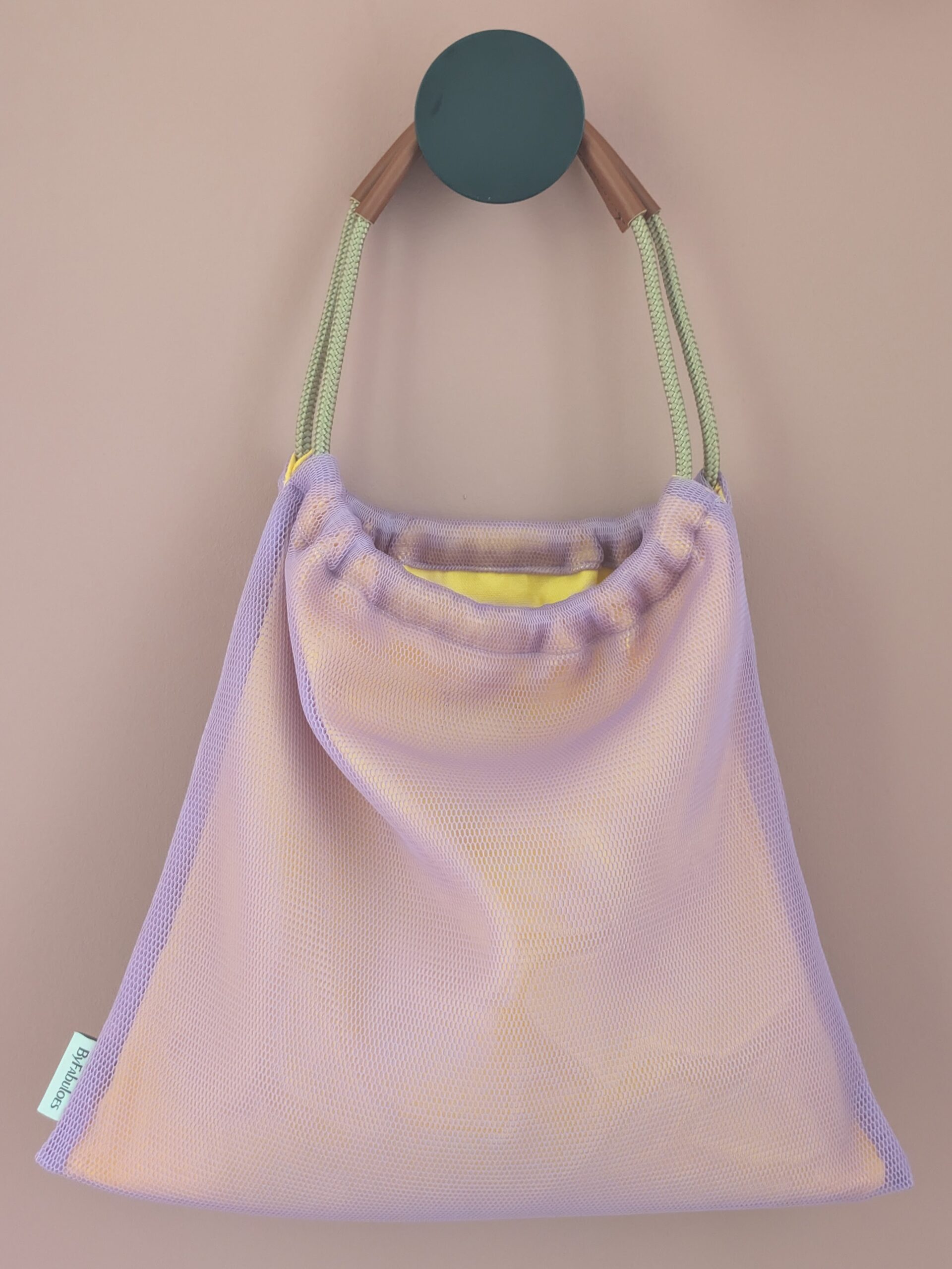 Tas-3dmesh-lila-geel-hang-open